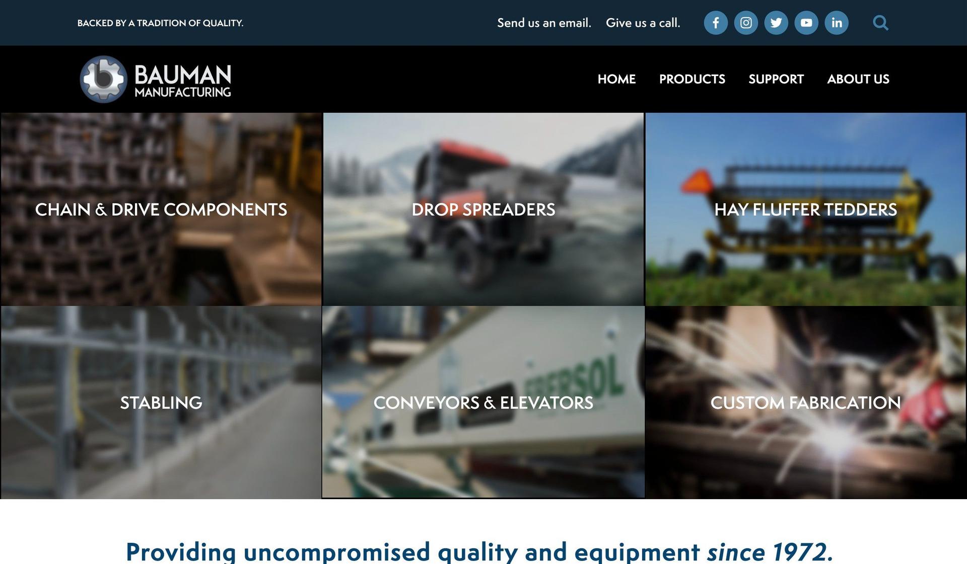 Bauman Manufacturing-manufacturing websites