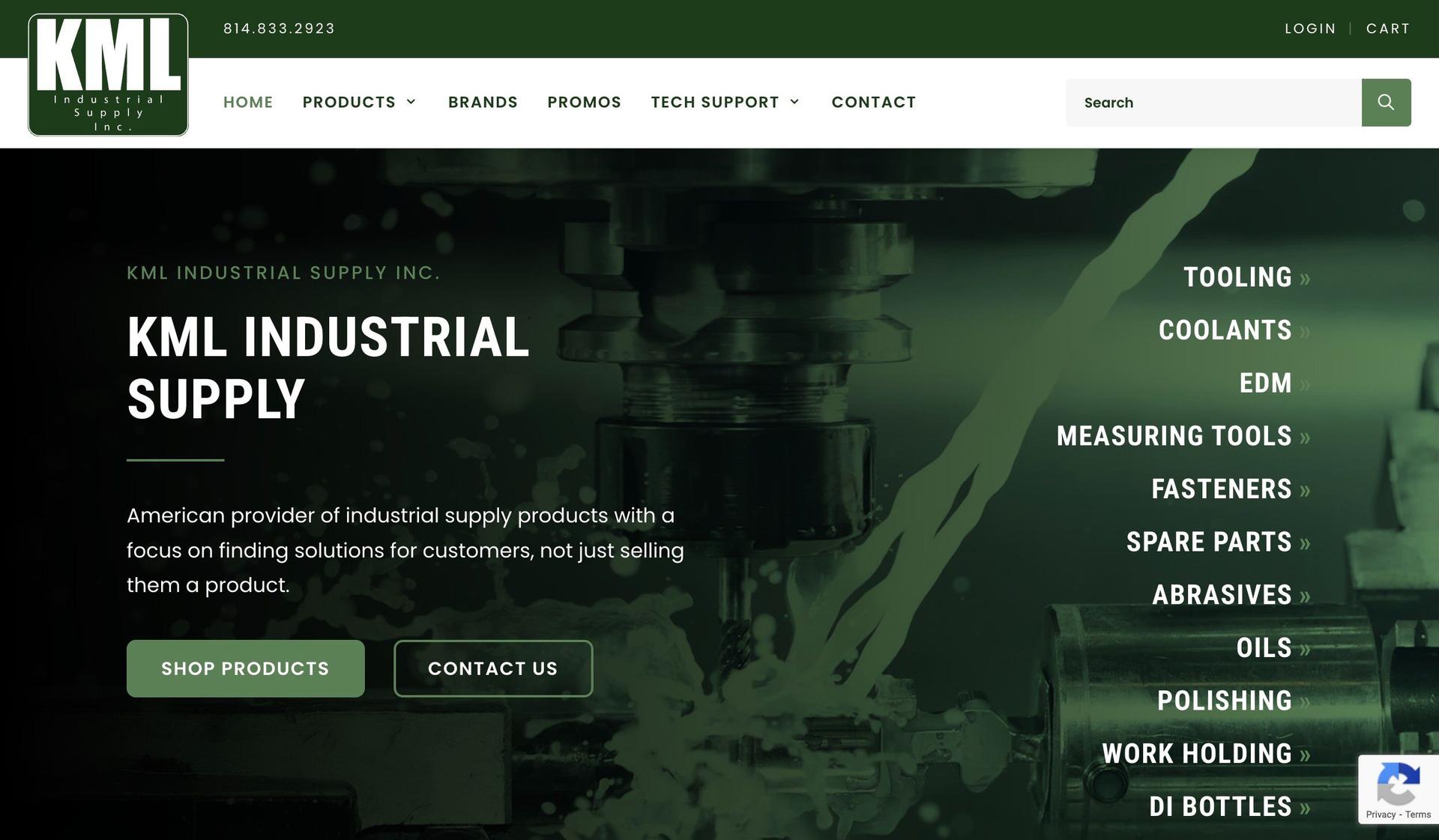 KML Industrial Supply-manufacturing websites
