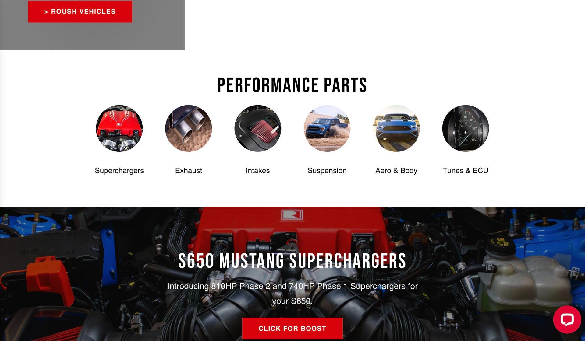 Roush Performance-manufacturing websites