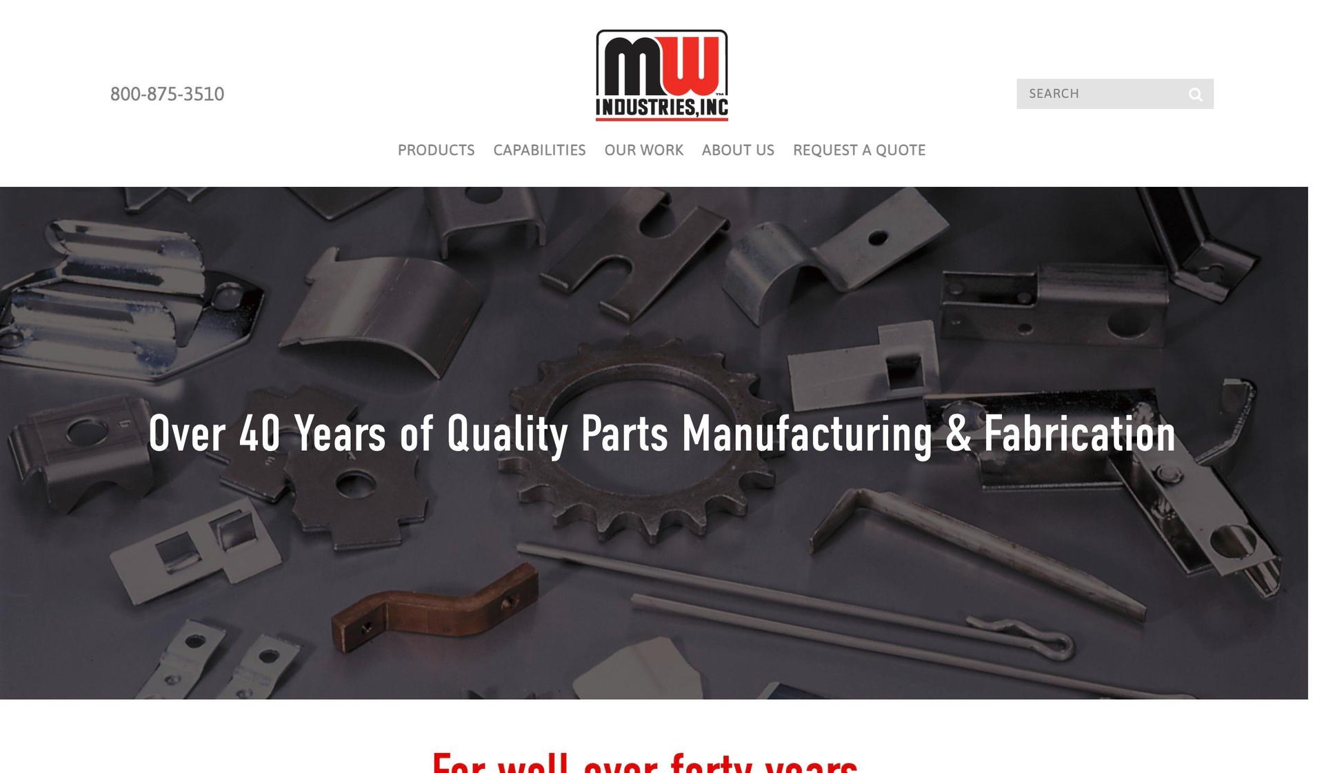 MW Industries-manufacturing websites
