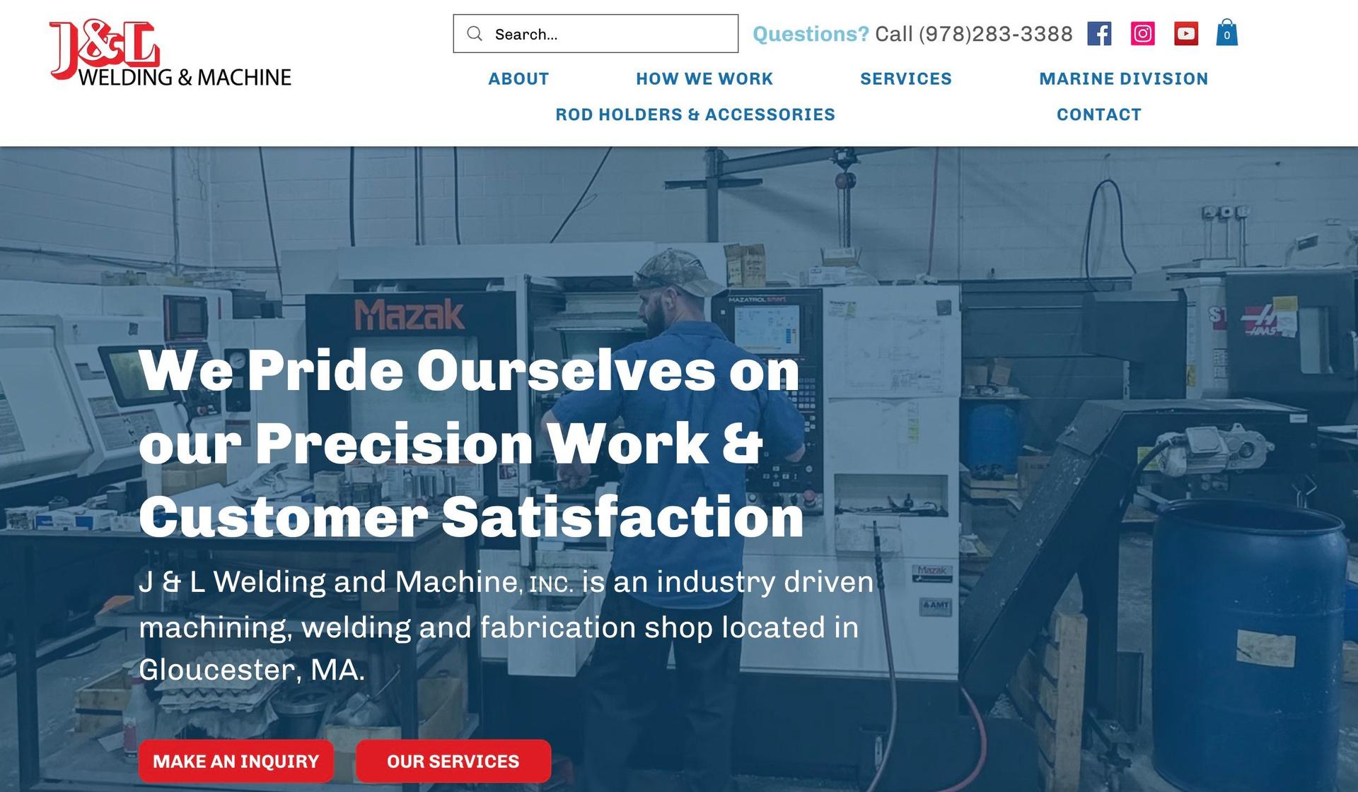 JL Welding and Machine-manufacturing websites
