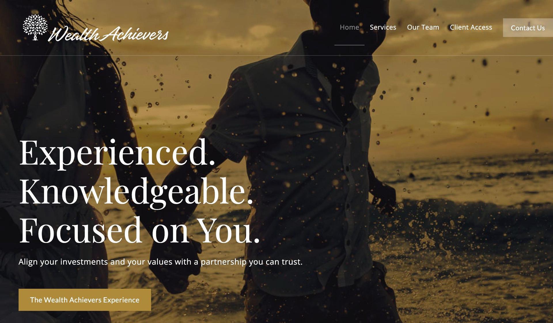 Wealth Achievers-black and gold websites
