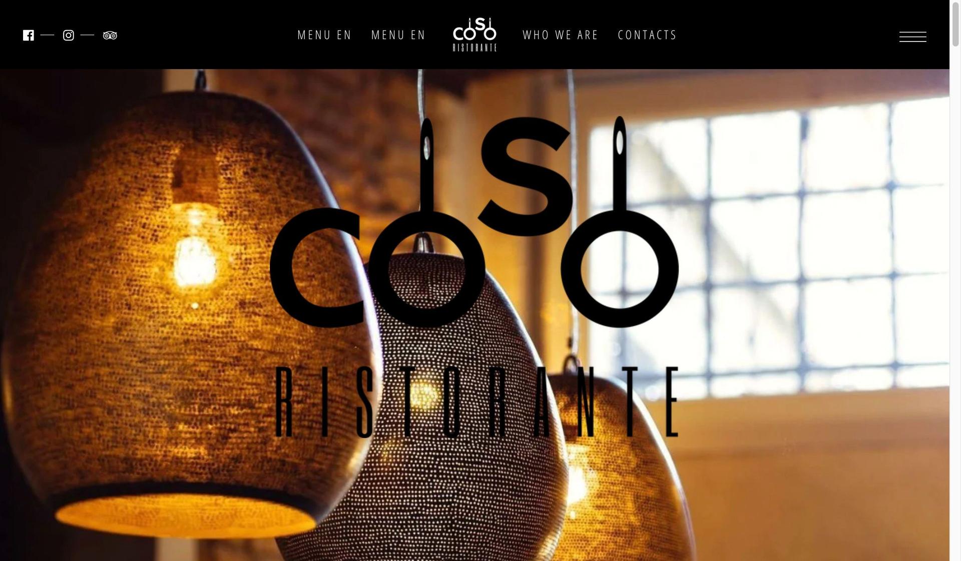 Coso Ristorante-black and gold websites