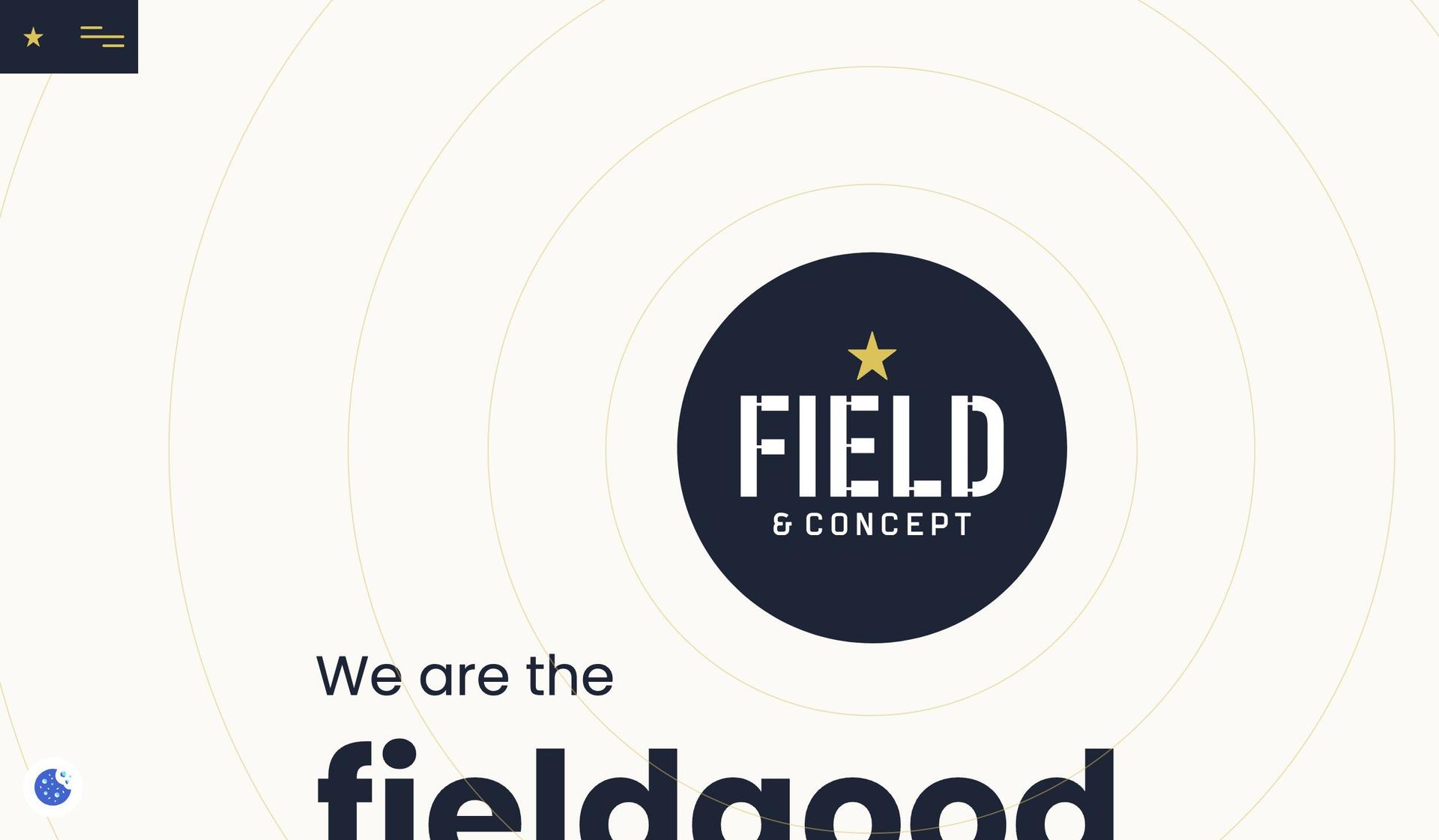 Field Concept-black and gold websites