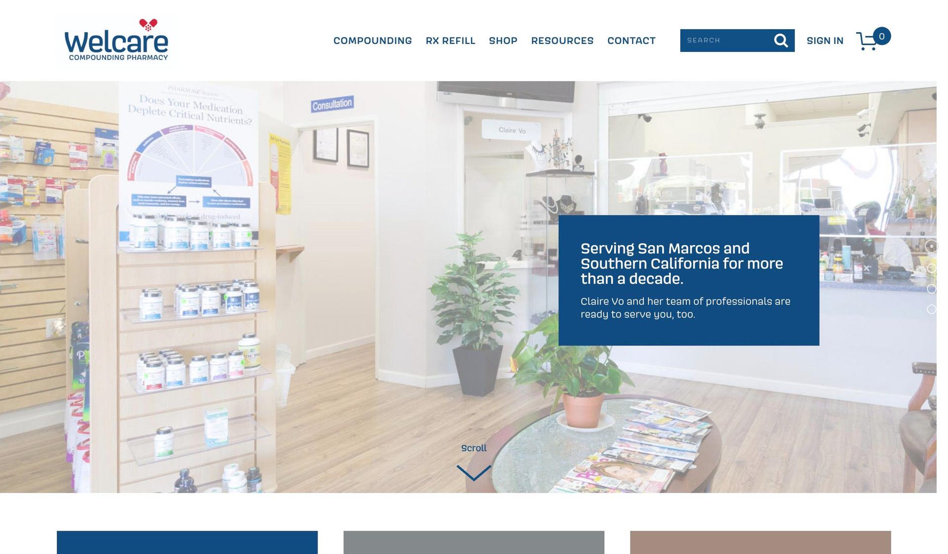 WelcareRx-pharmacy website design