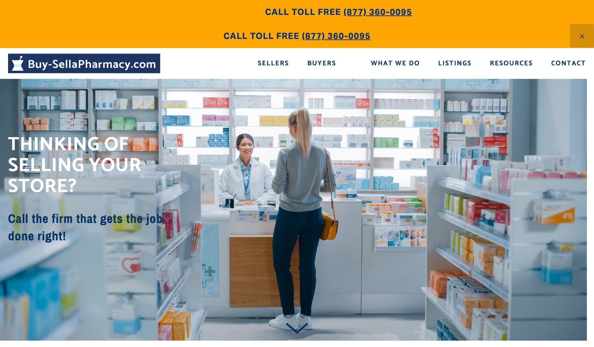 Buy-Sell a Pharmacy-pharmacy website design