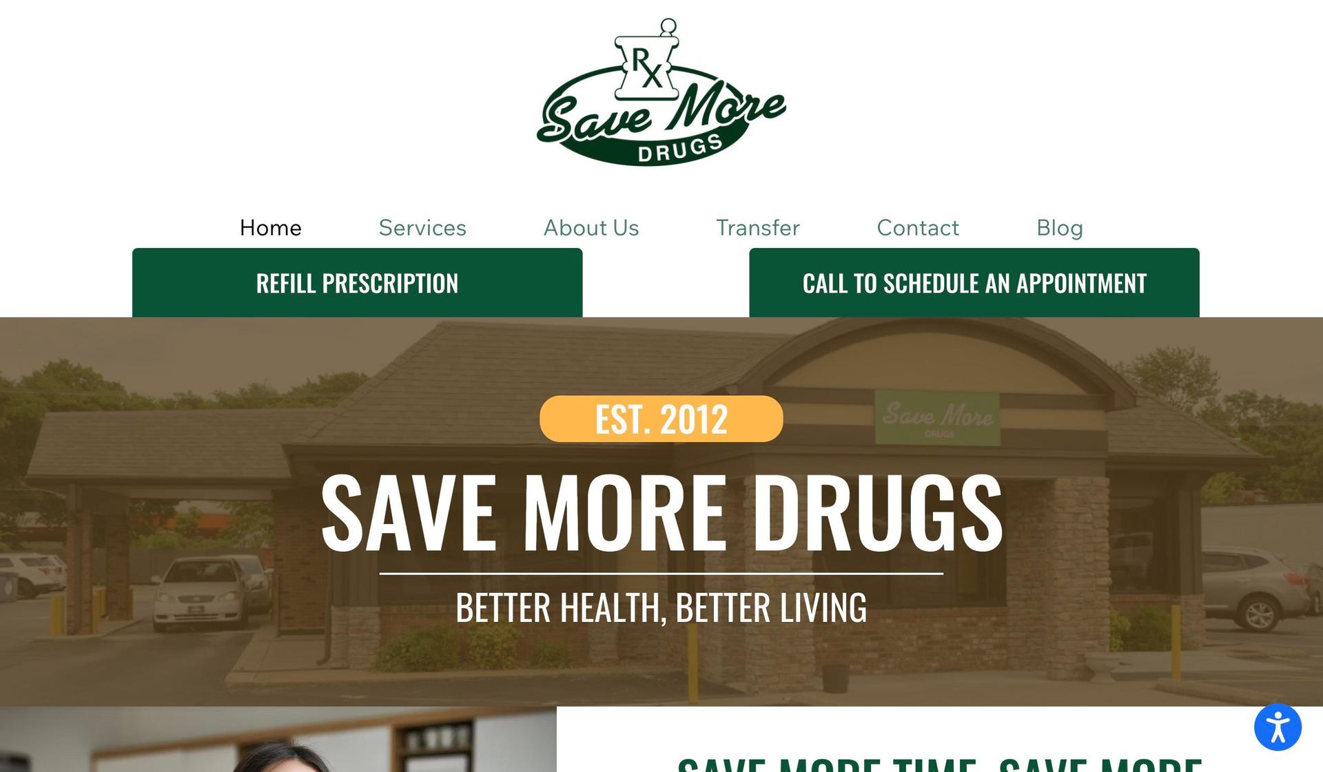 Save More Drugs-pharmacy website design