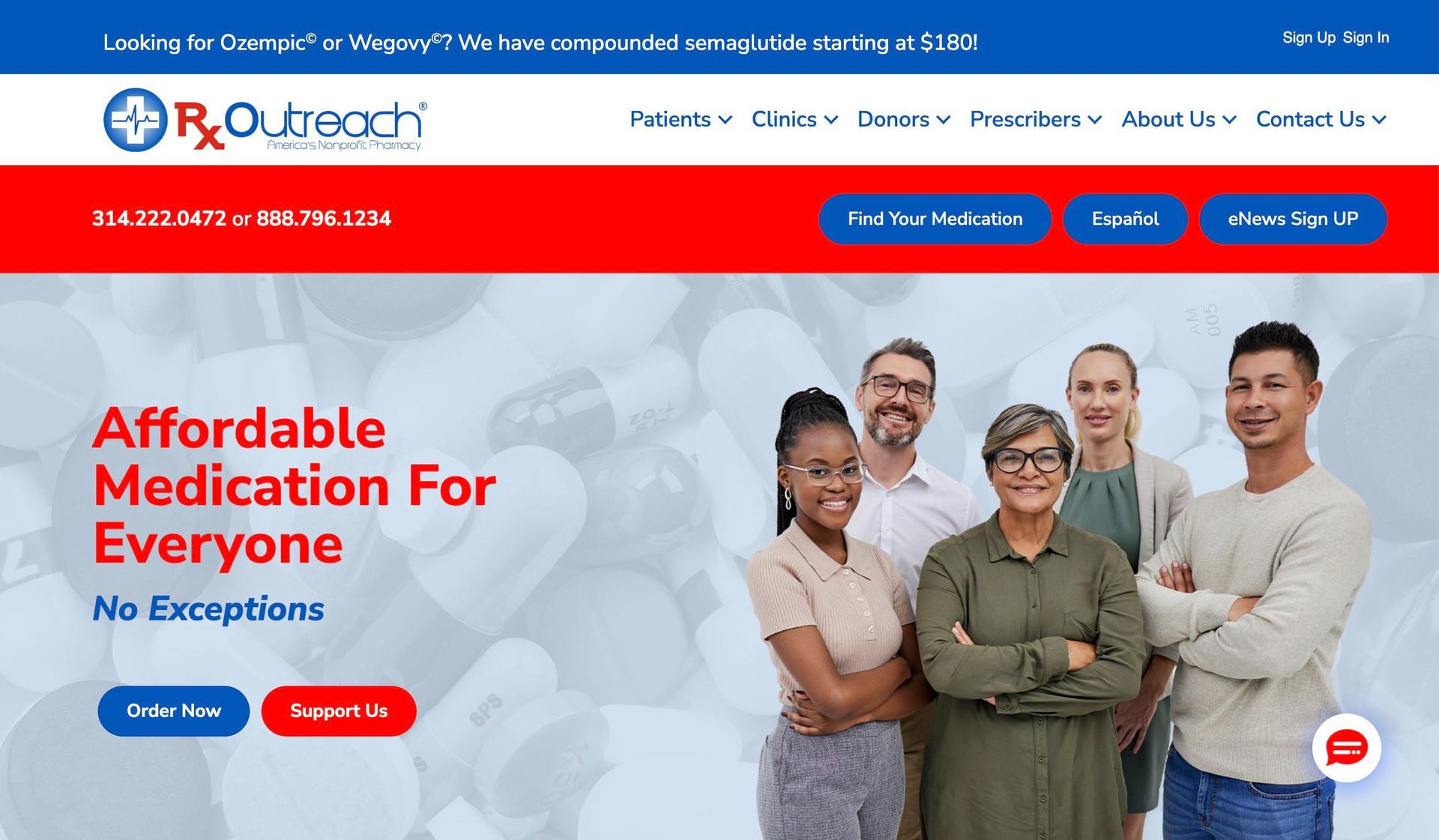 Rx Outreach-pharmacy website design