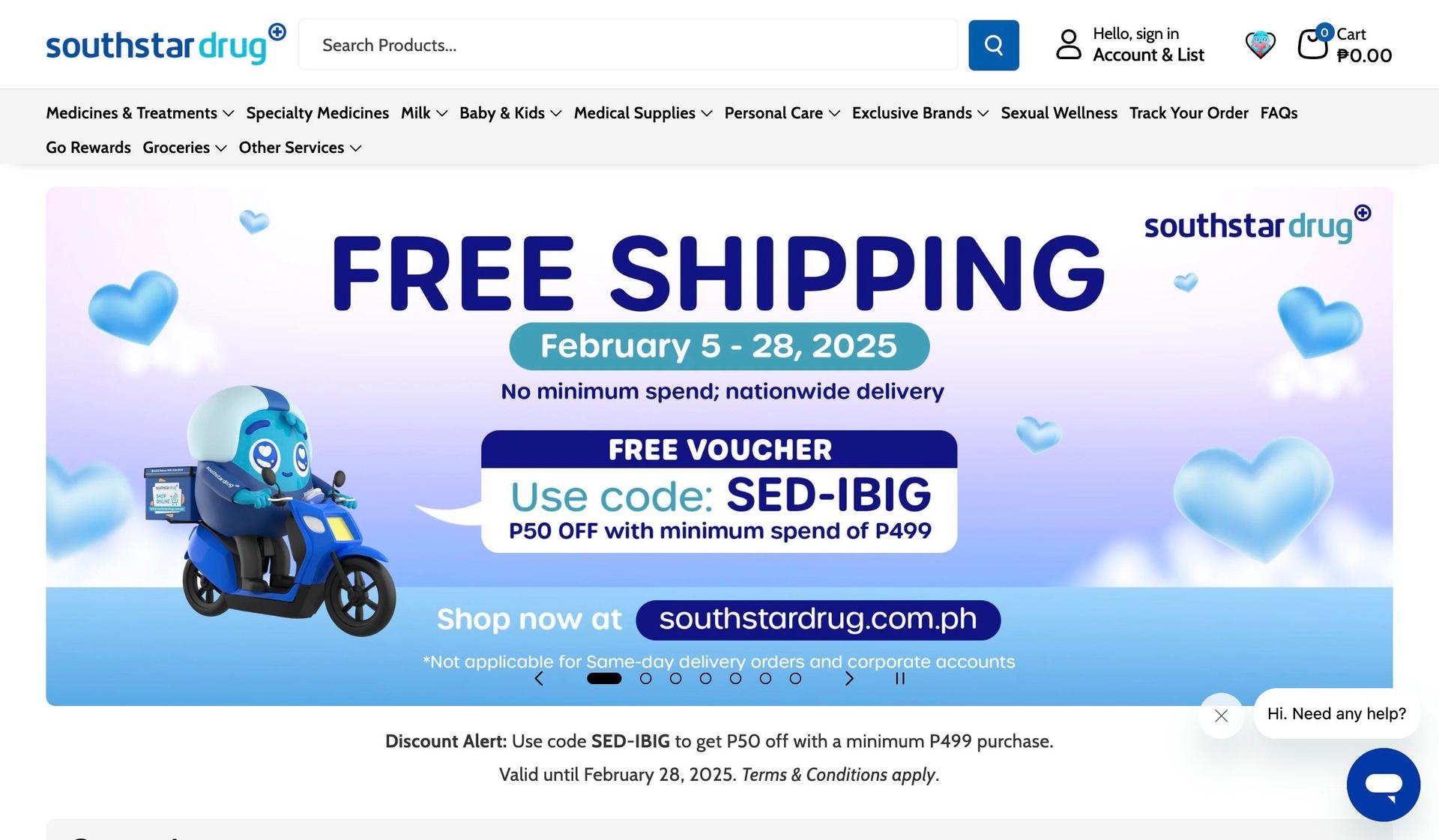 Southstar Drug-pharmacy website design