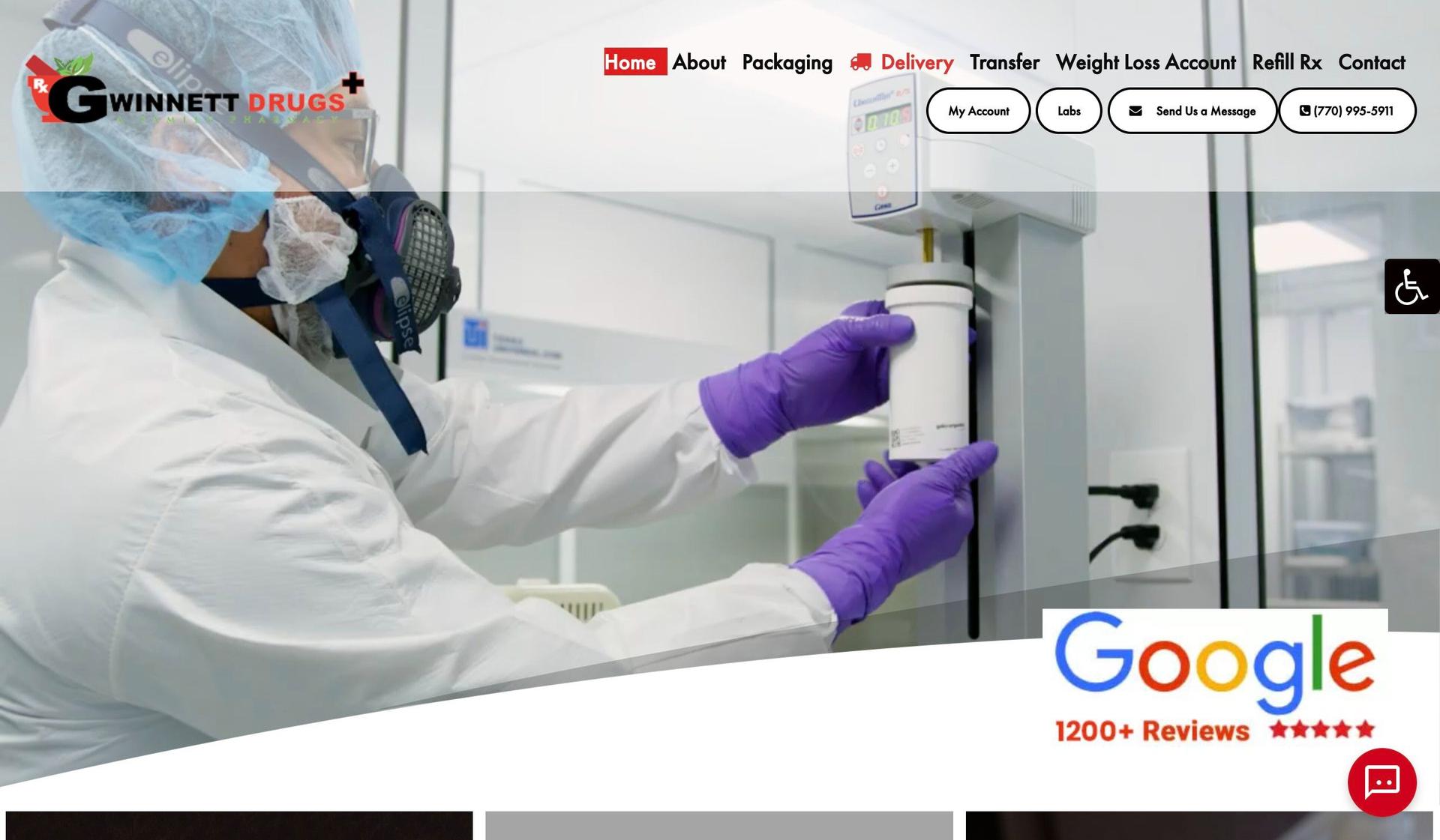 Gwinnett Drugs-pharmacy website design