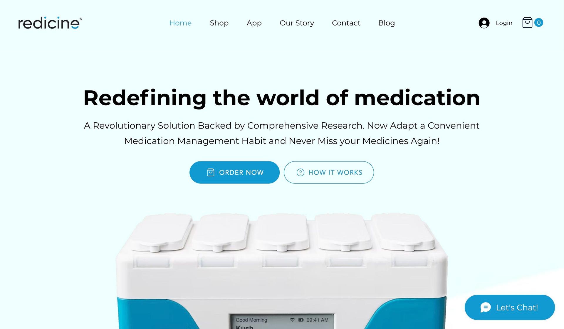 Redicine Medsol-pharmacy website design