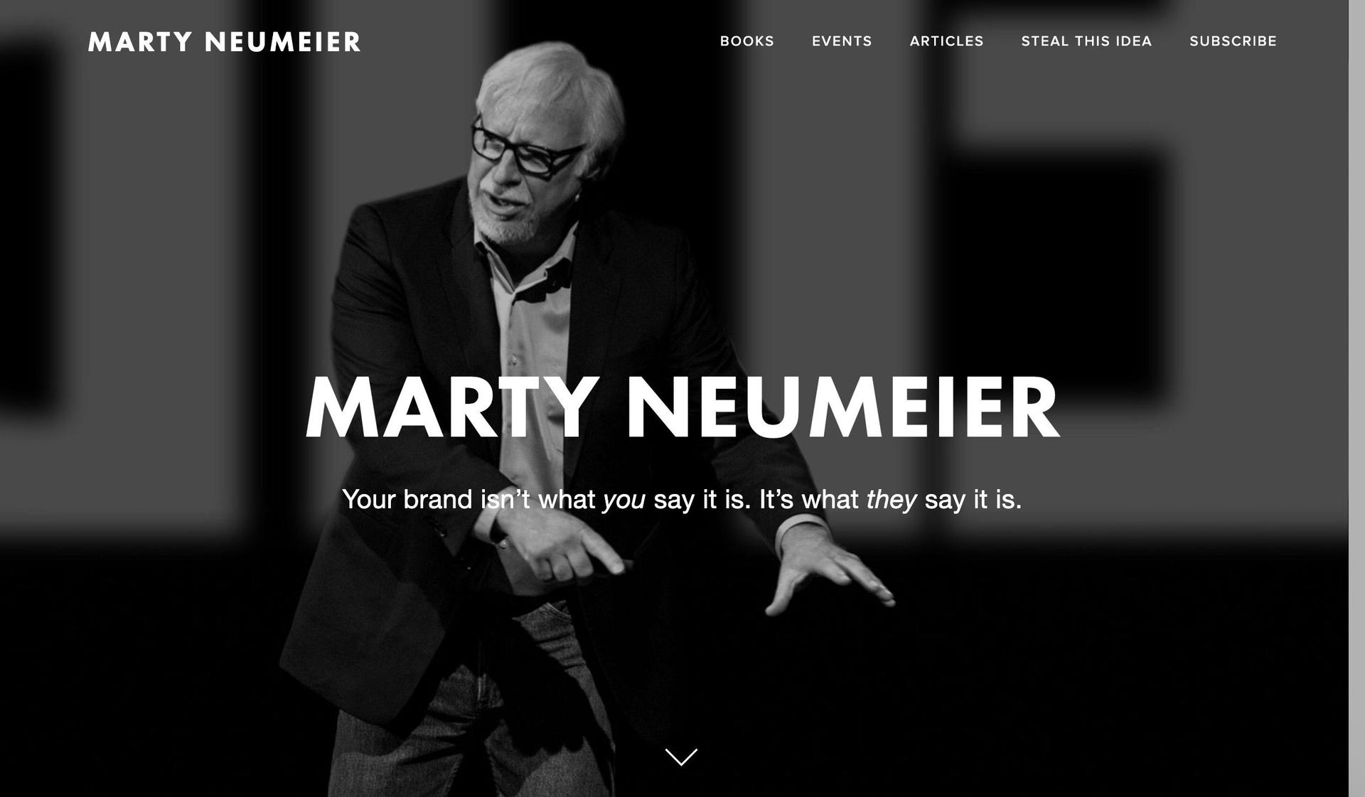 Marty Neumeier-black and white websites