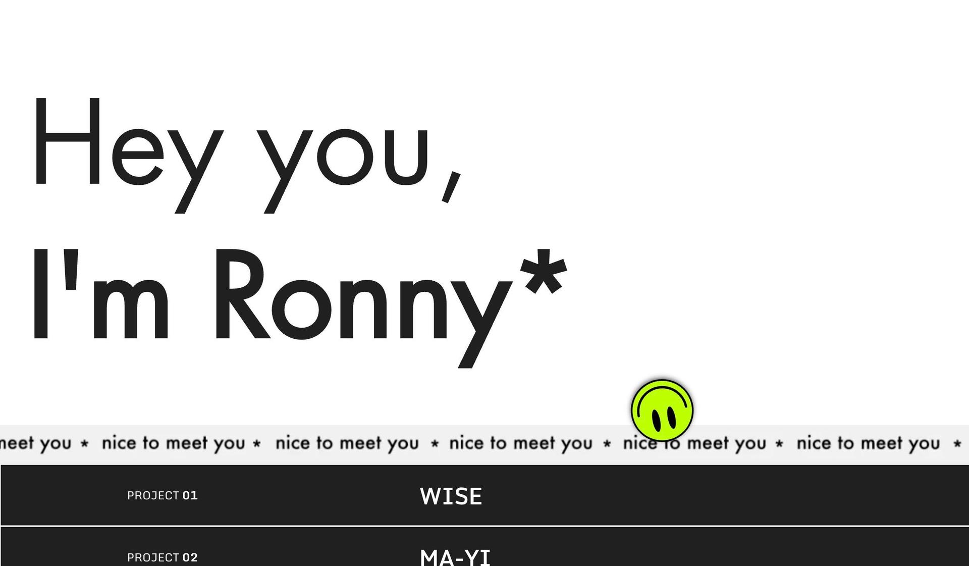 Ronny Levi-black and white websites