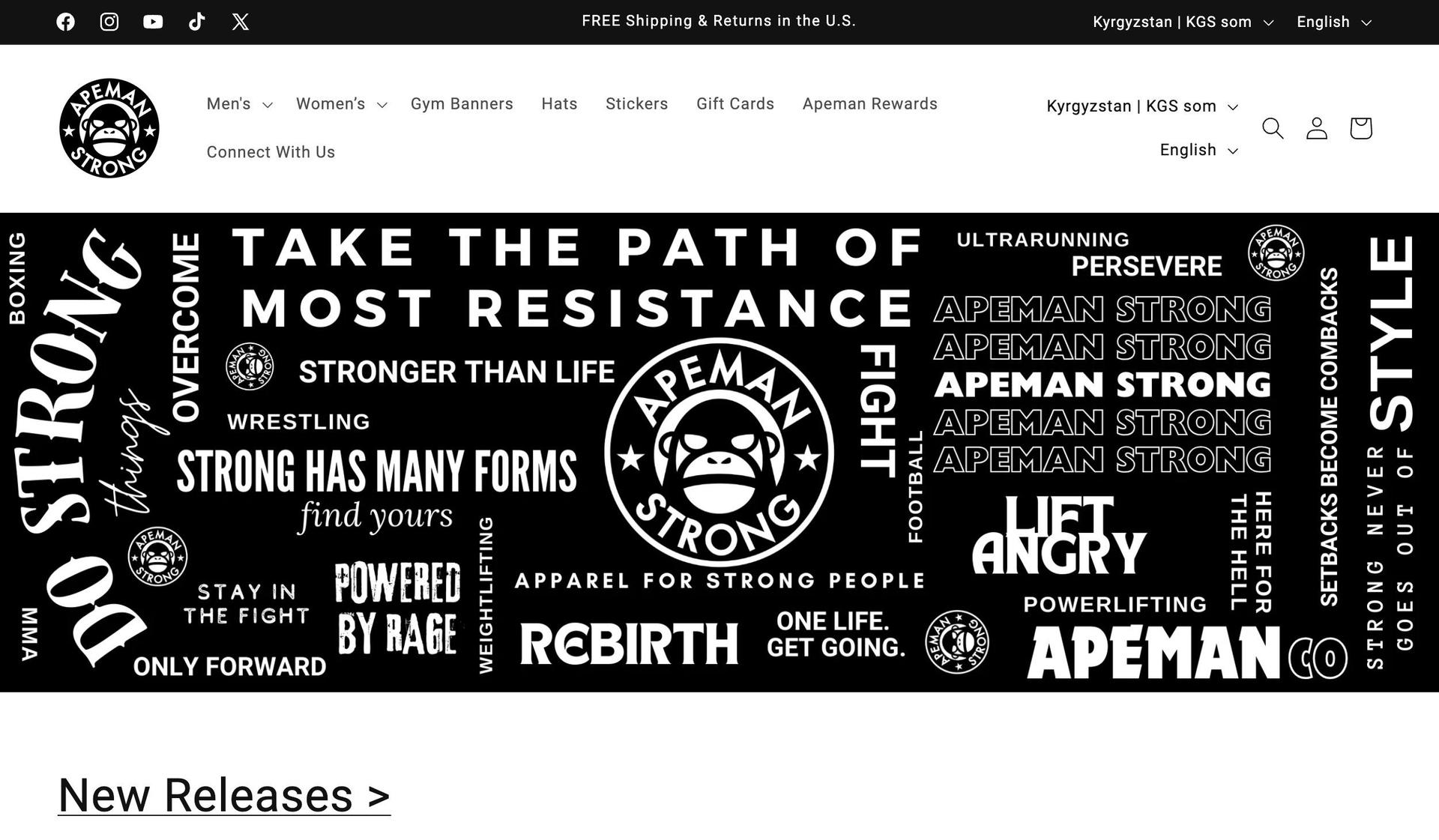 Apeman Strong-black and white websites