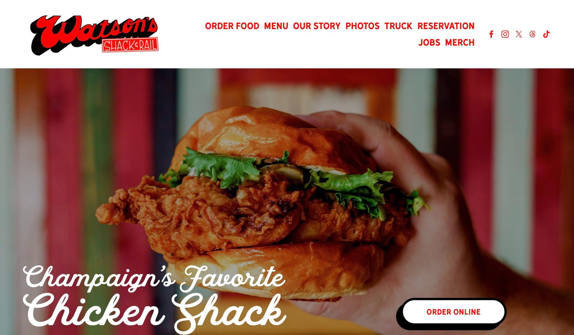 Watson's Chicken-black and red websites