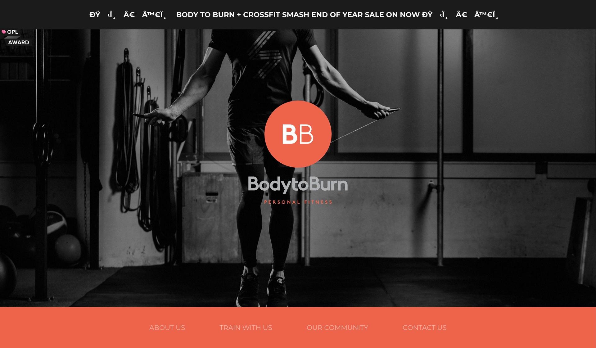 Body to Burn-black and red websites