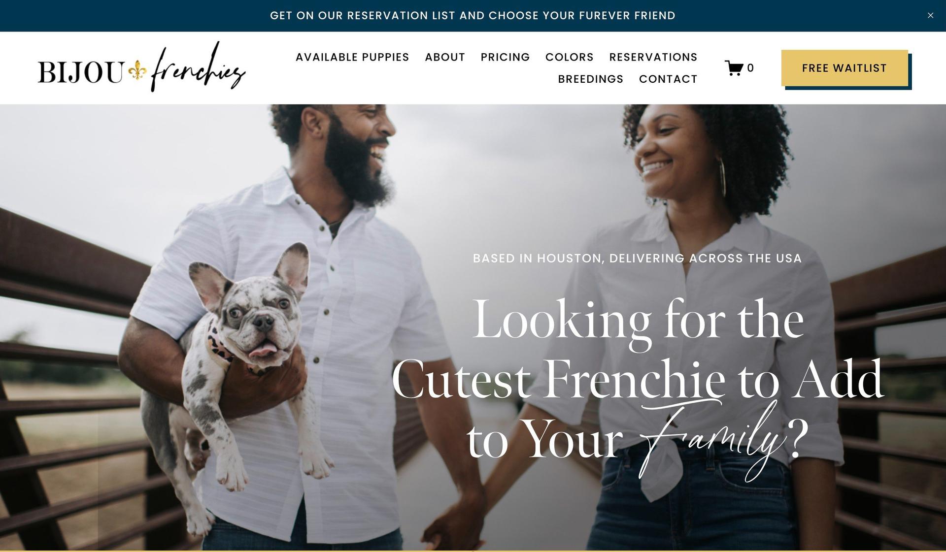 Bijou Frenchies-black and yellow websites