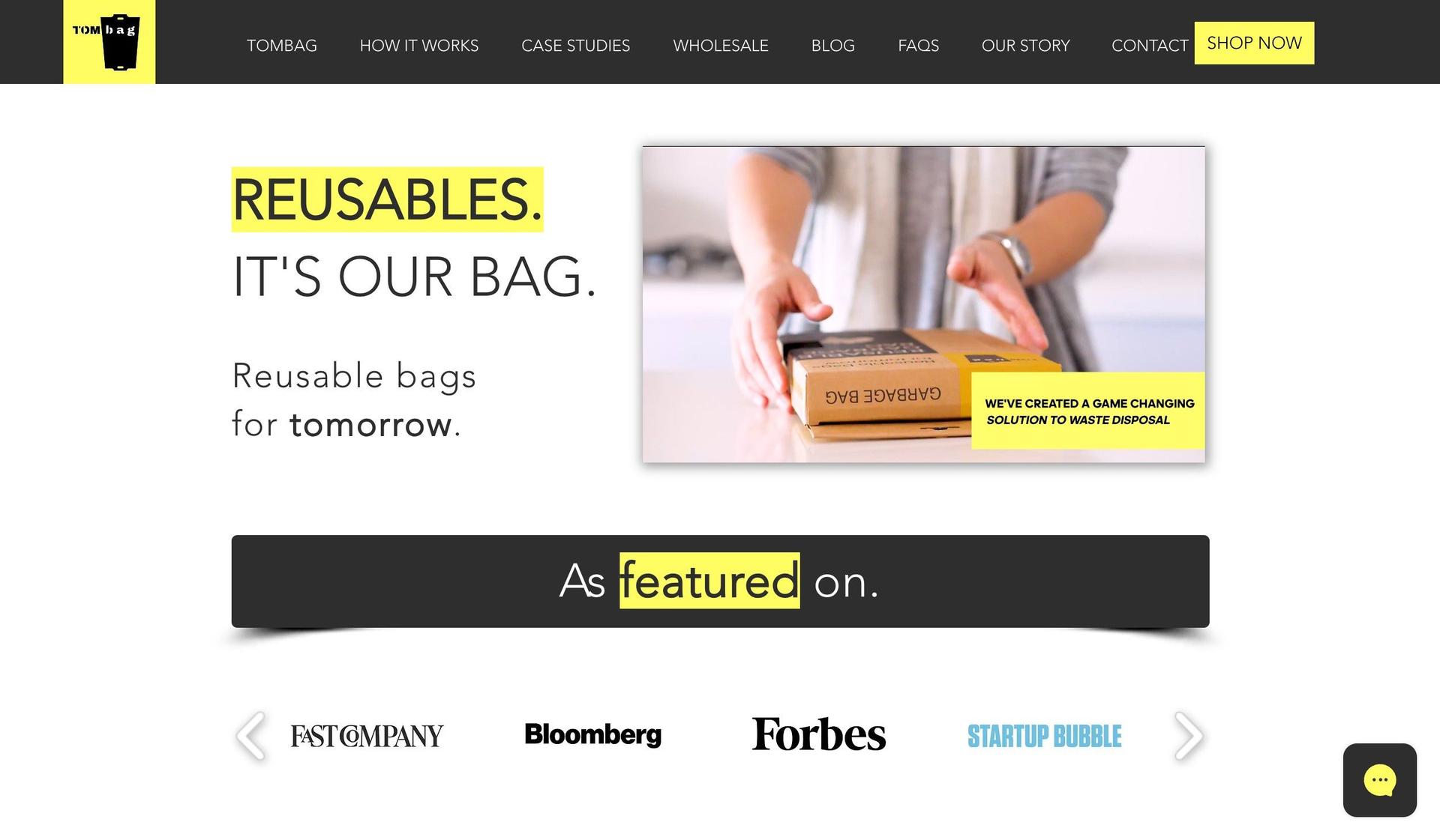 Tom Bag-black and yellow websites