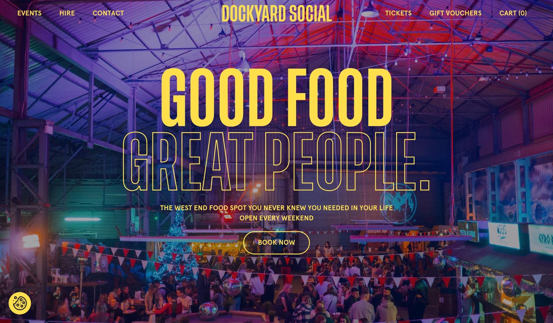 Dockyard Social-dynamic website examples