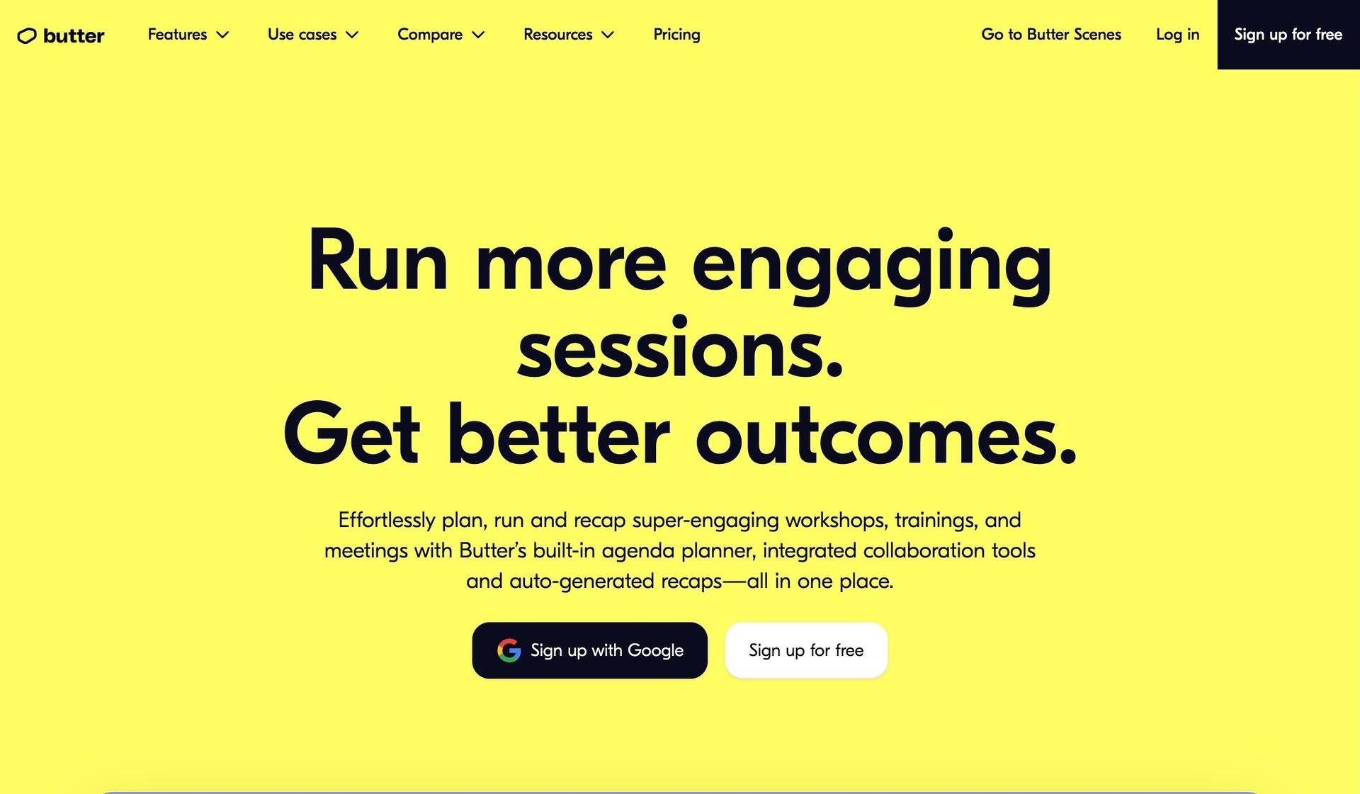 Butter-black and yellow websites