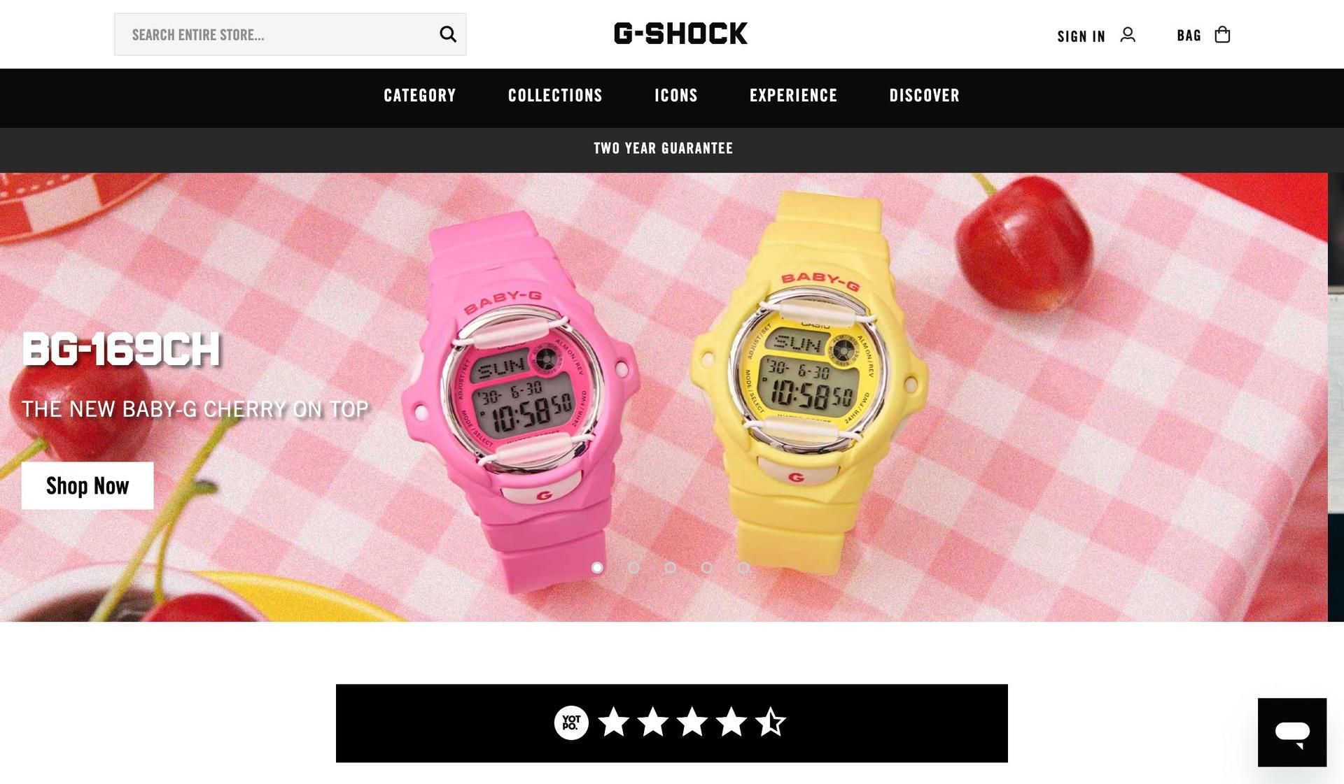 G-Shock-black and yellow websites