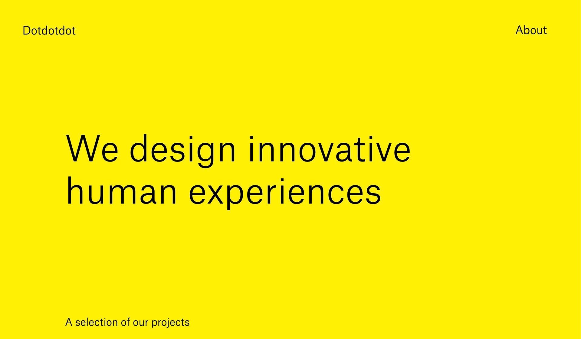 Dotdotdot-black and yellow websites