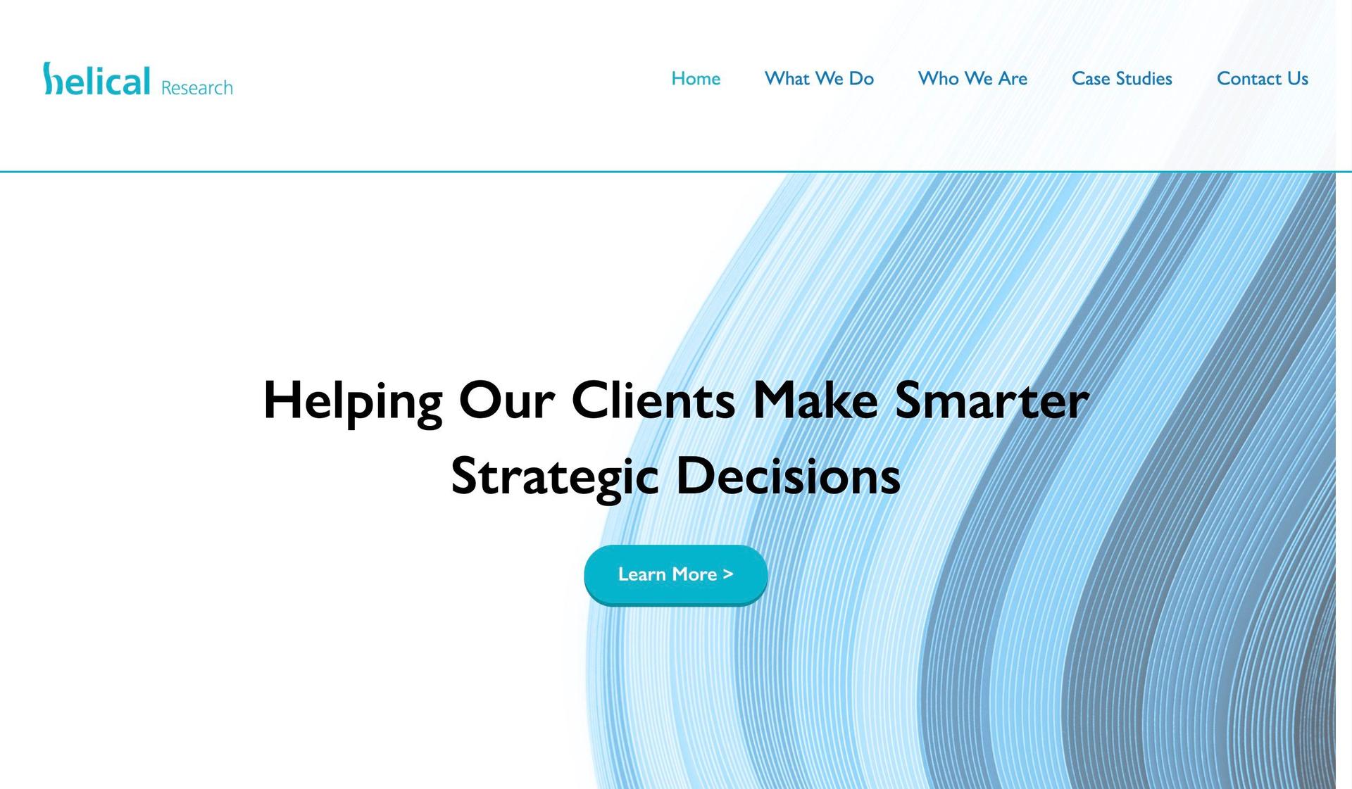 Helical Research-white and blue websites