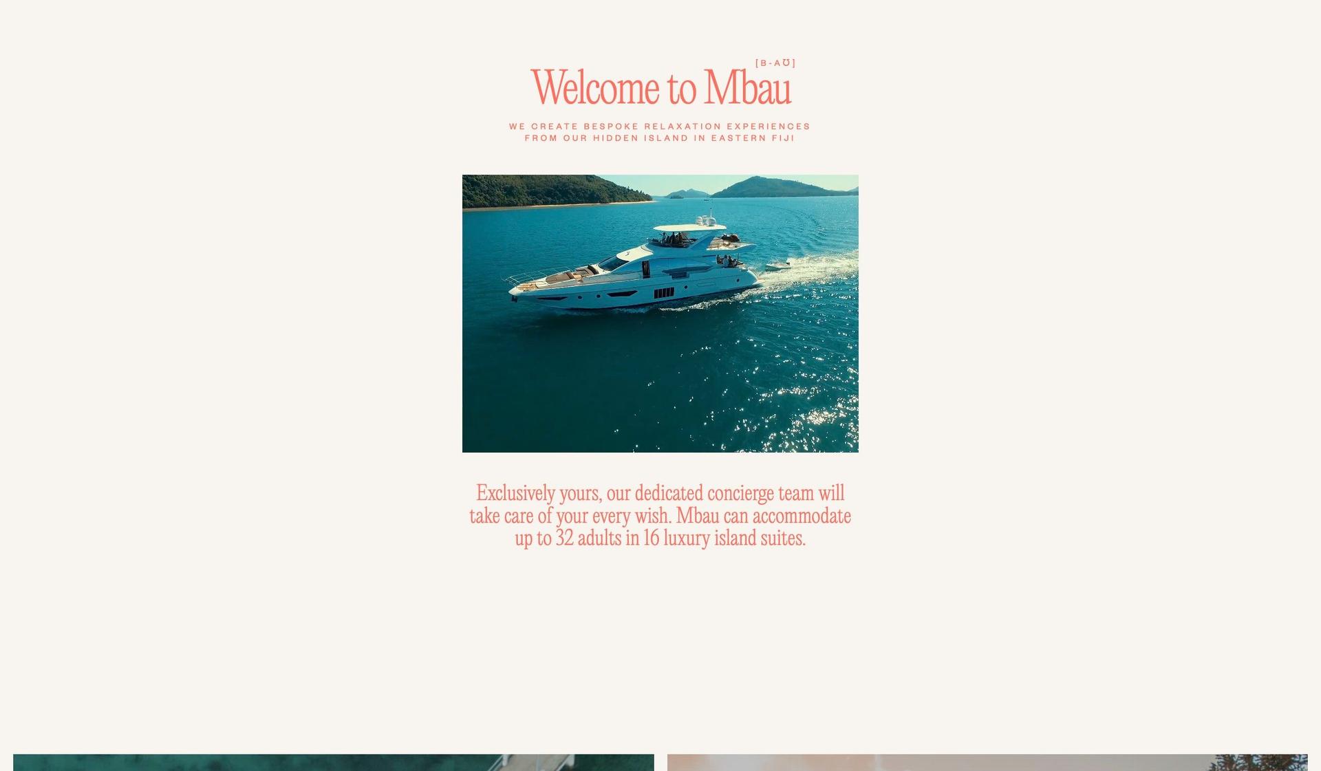 Mbau Island-innovative website design examples