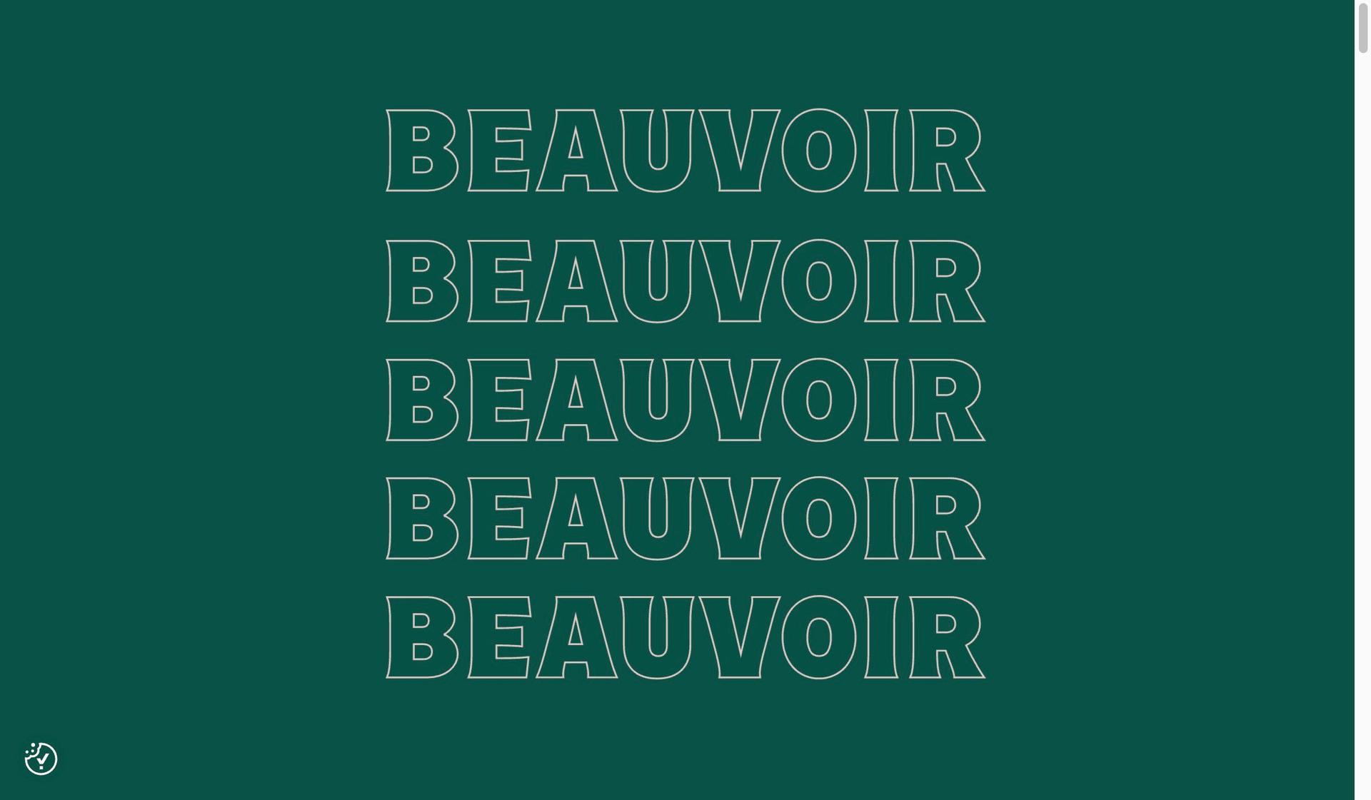 Beauvoir-innovative website design examples