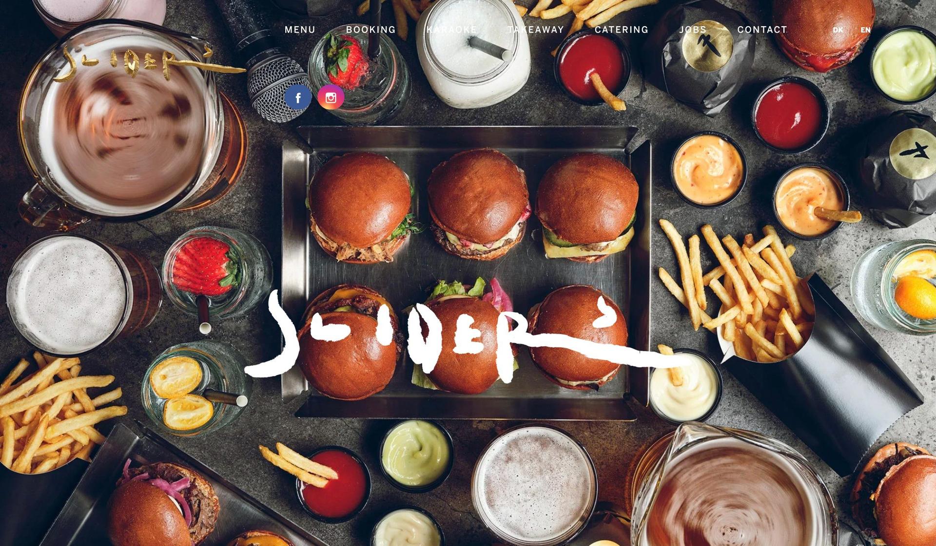 Sliders-innovative website design examples