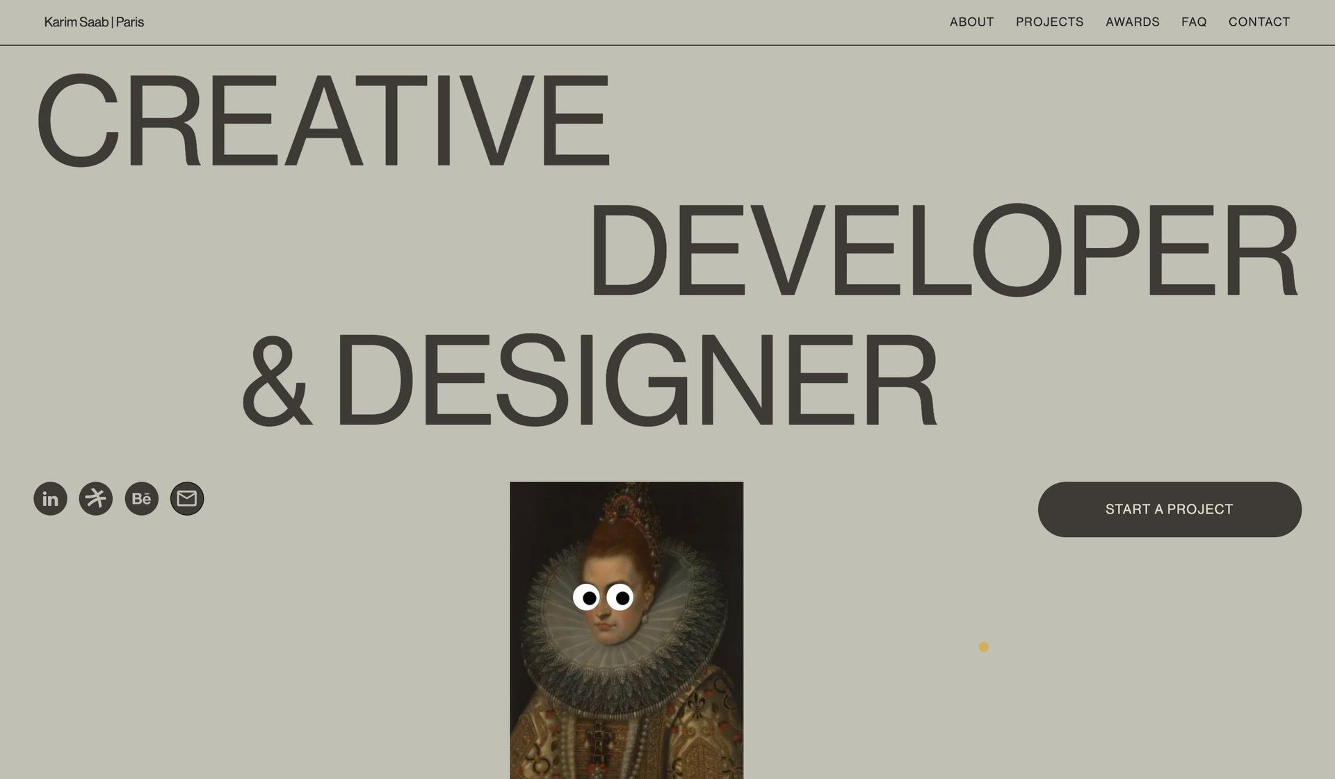 Karim Saab-innovative website design examples