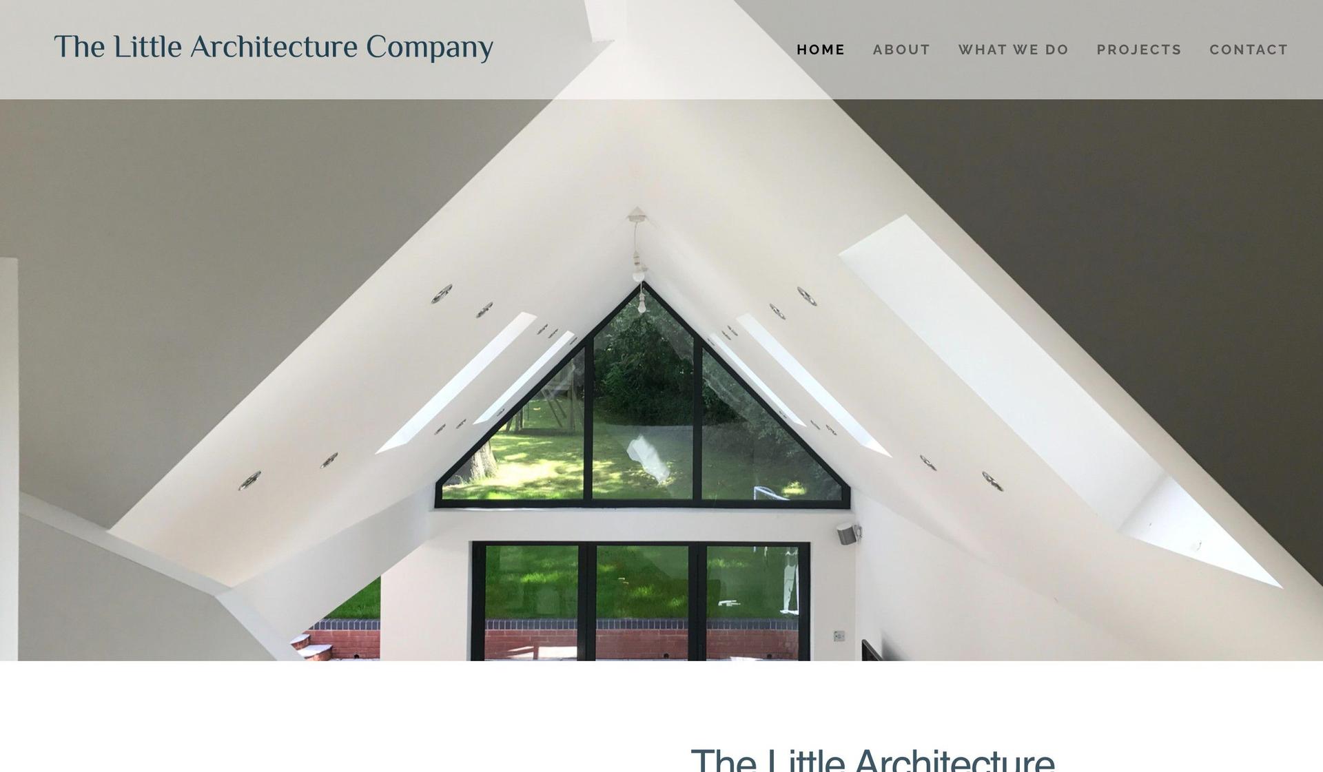 The Little Architecture Company-clean website design