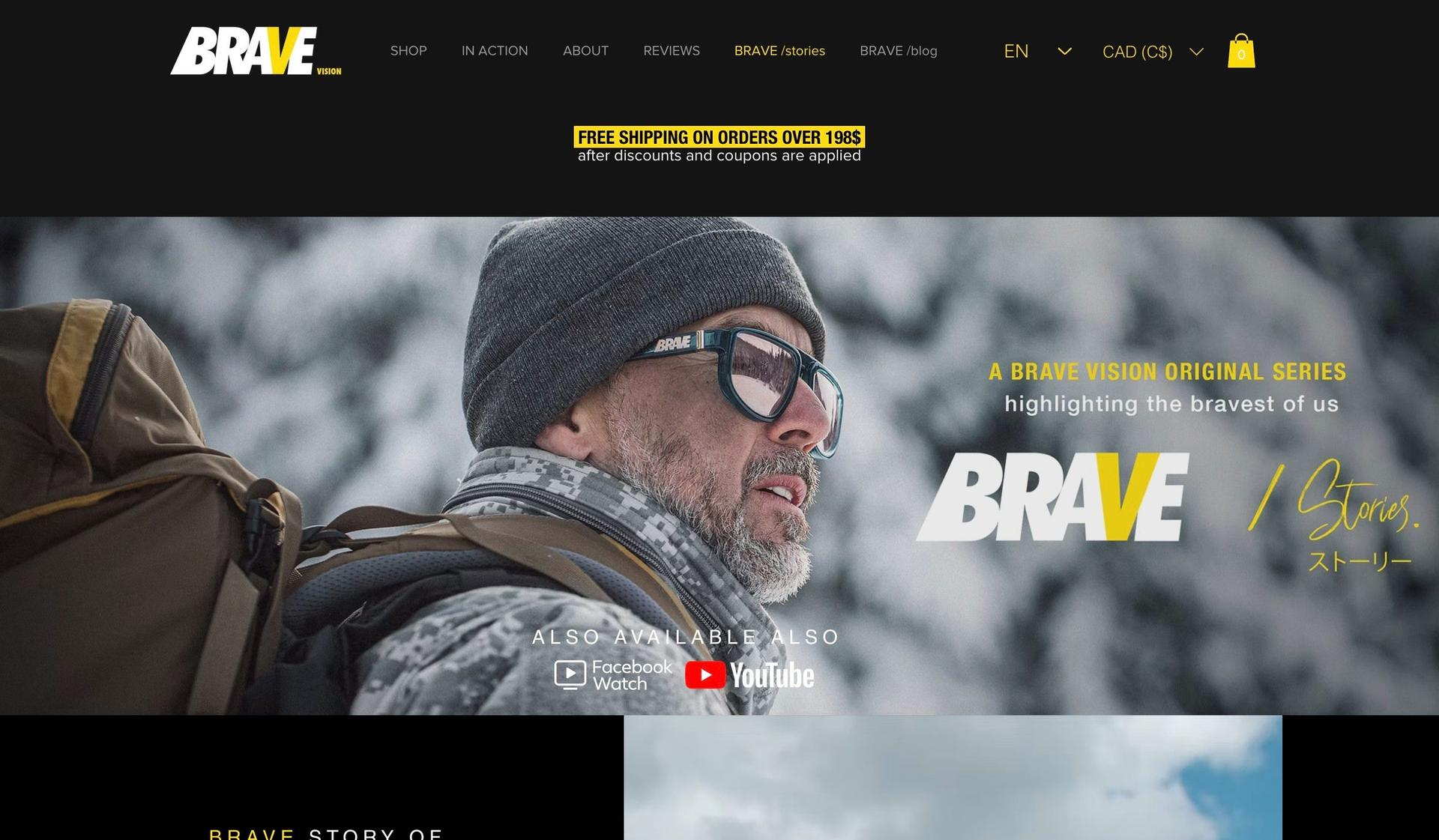 Be Brave Vision-multilingual website examples
