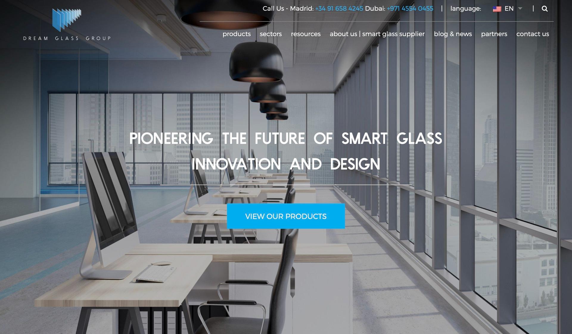 Dream Glass Group-multilingual website examples
