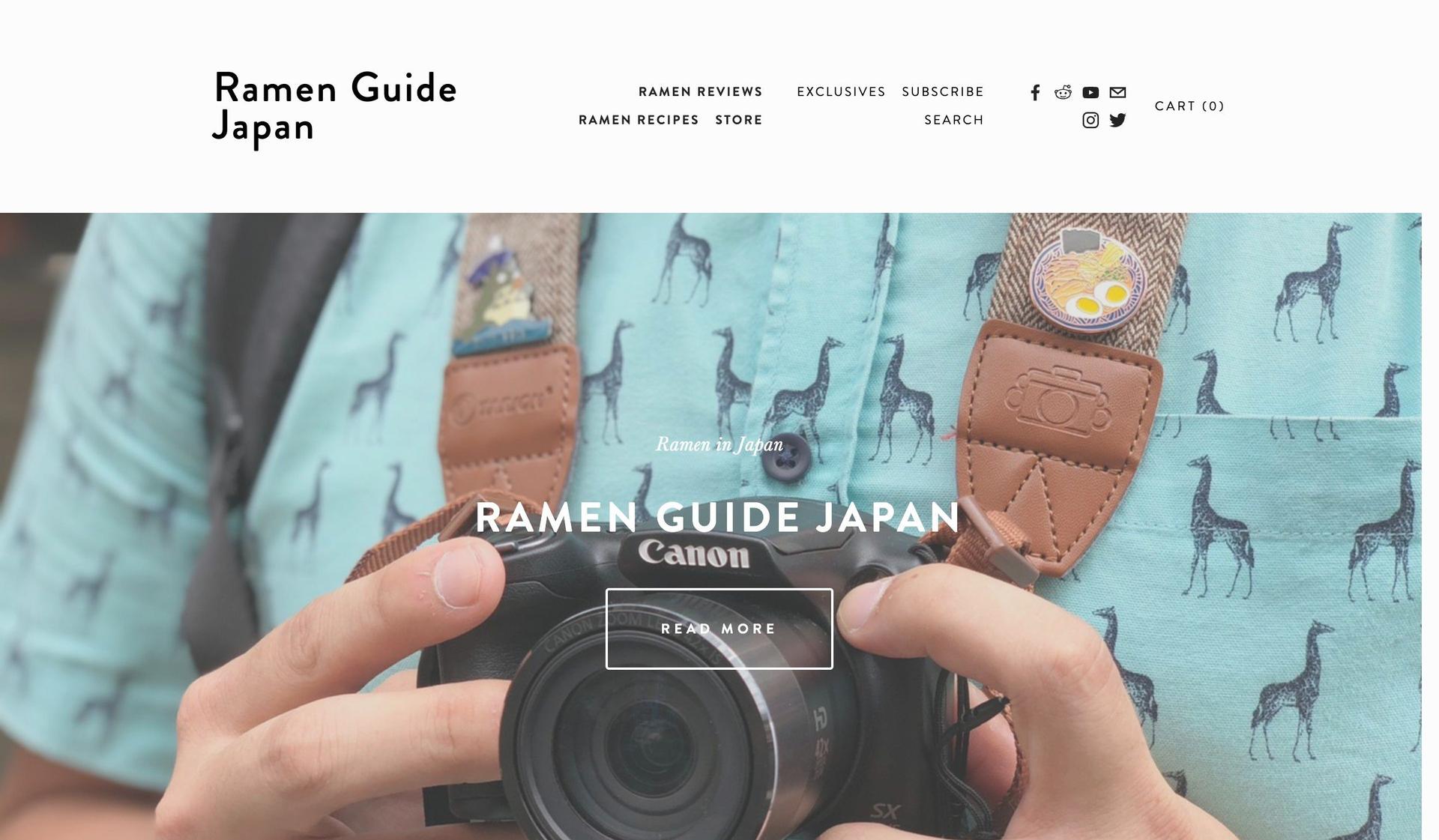 Ramen Guide Japan-japanese web design examples