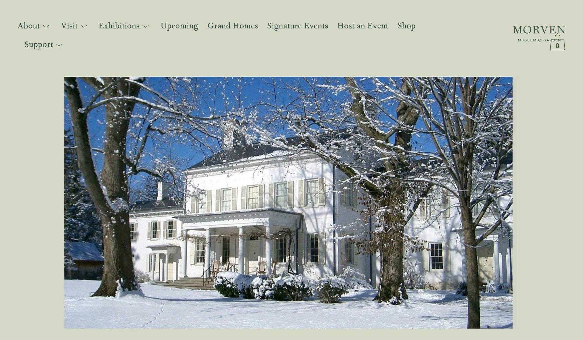 Morven Museum & Garden-museum website design examples