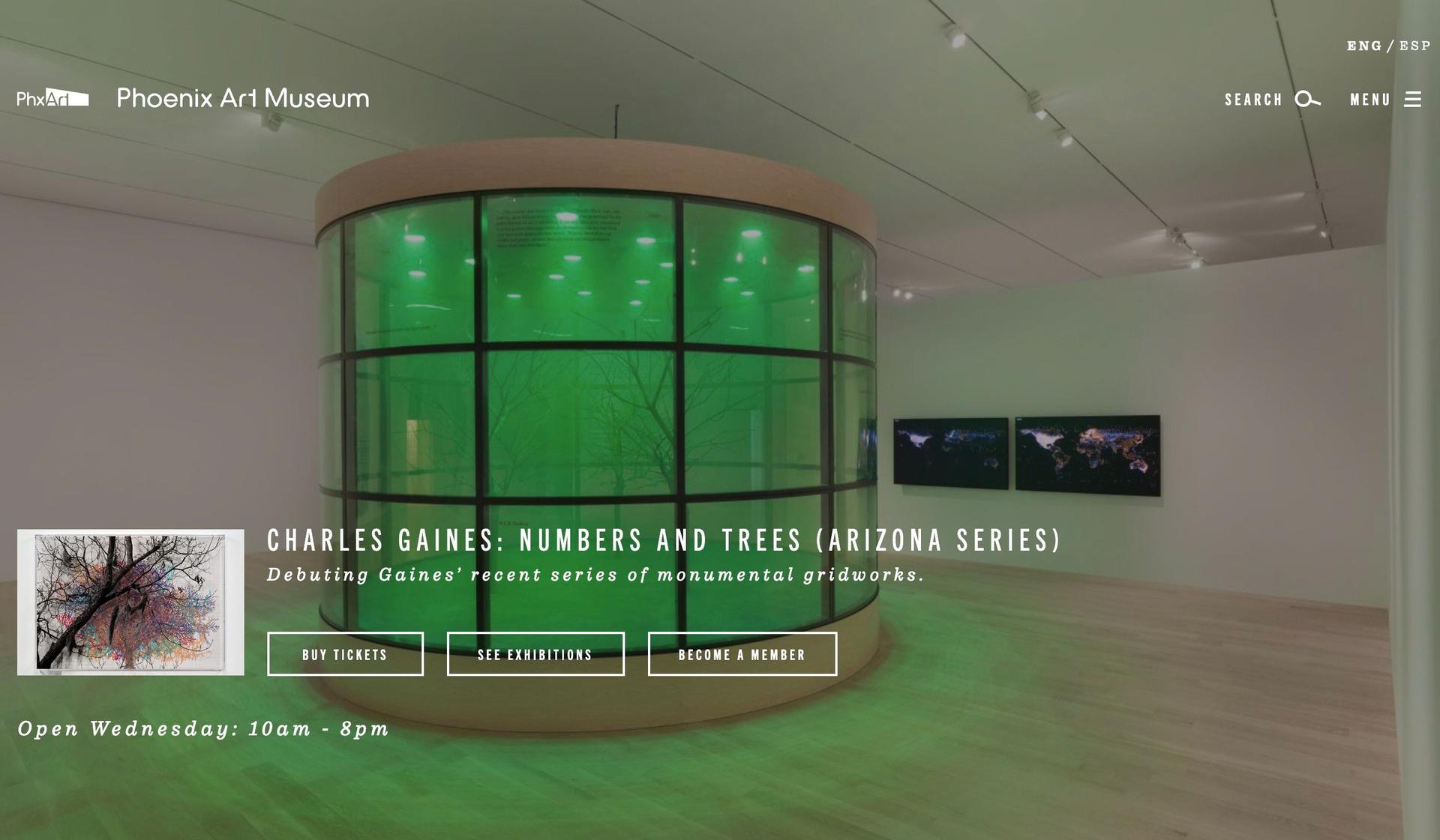 Phoenix Art Museum-art gallery website examples