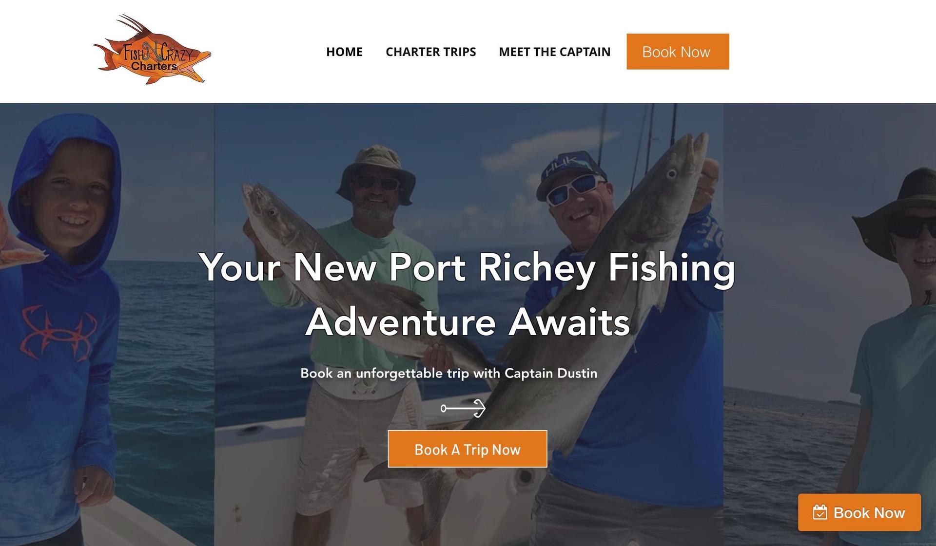 Fish N PR-fishing website design examples