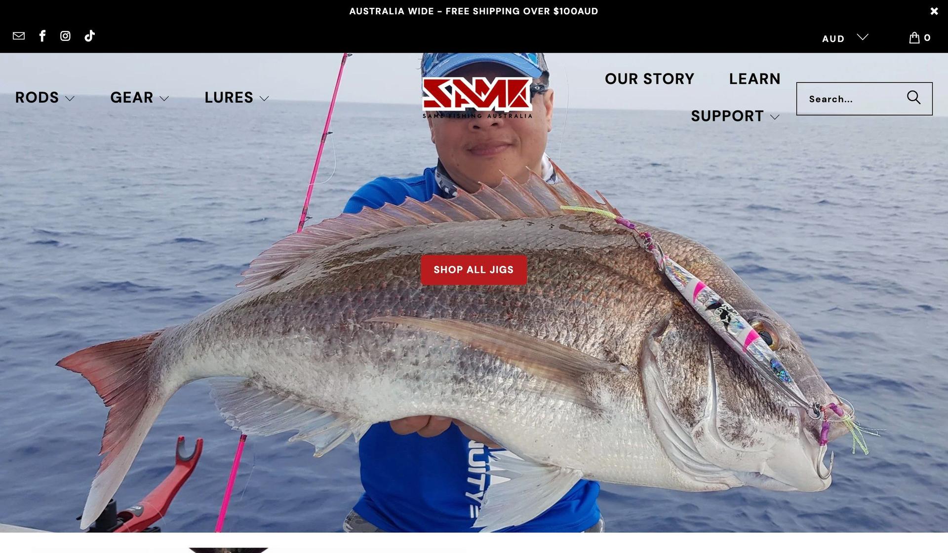 Same Fishing-fishing website design examples