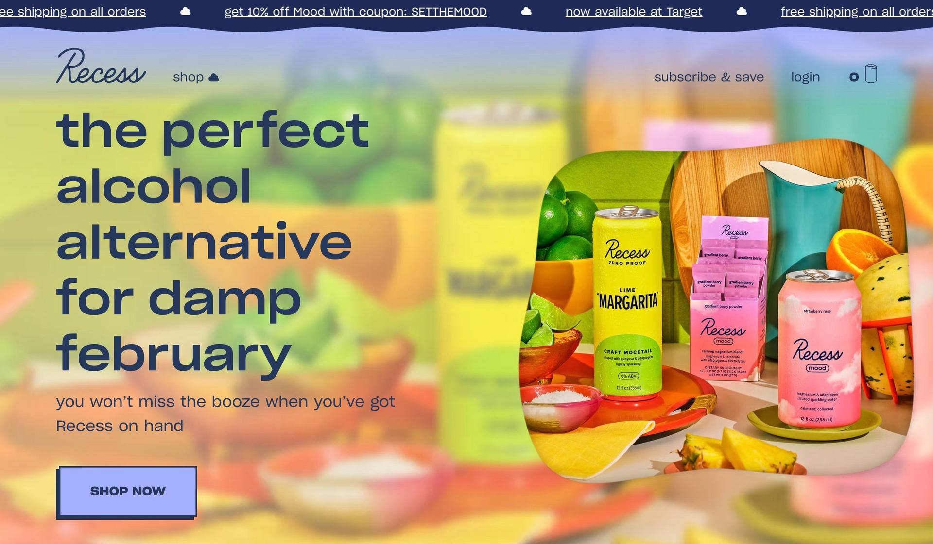 Recess-gradient websites