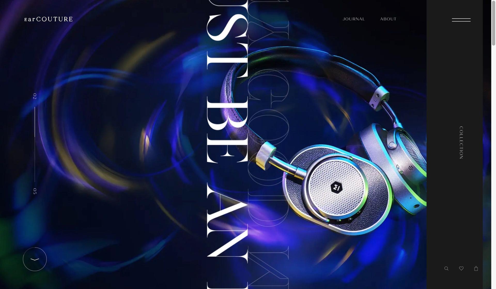 Ear Couture-dynamic website examples