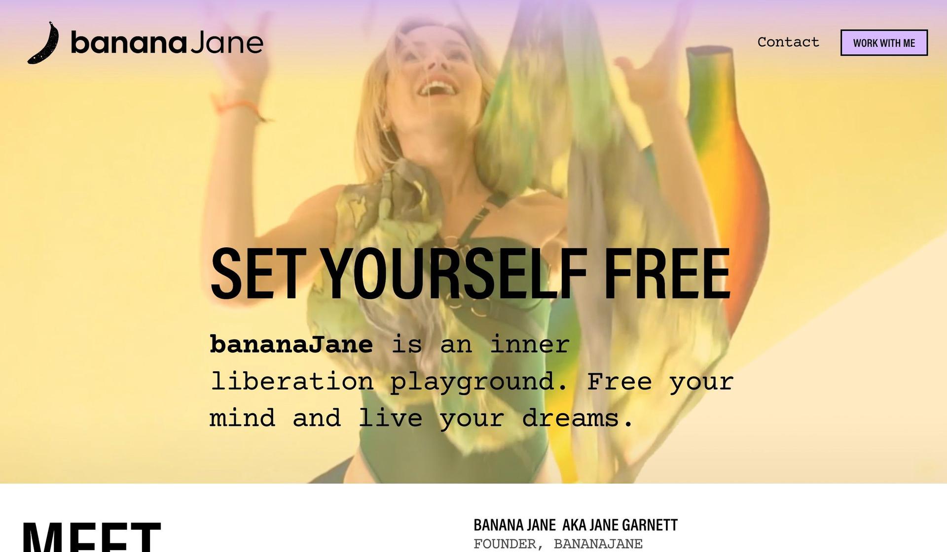 Banana Jane-gradient websites