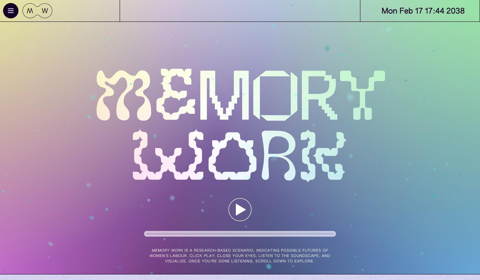 Memory Work-gradient websites
