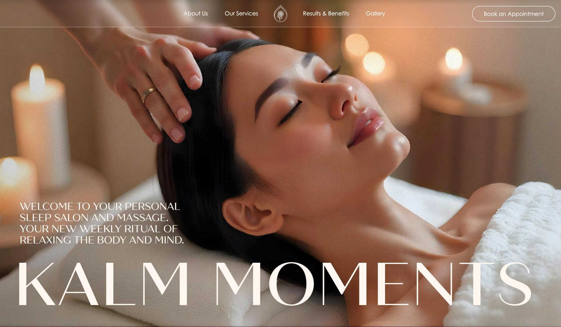 Kalm Moments-luxury websites