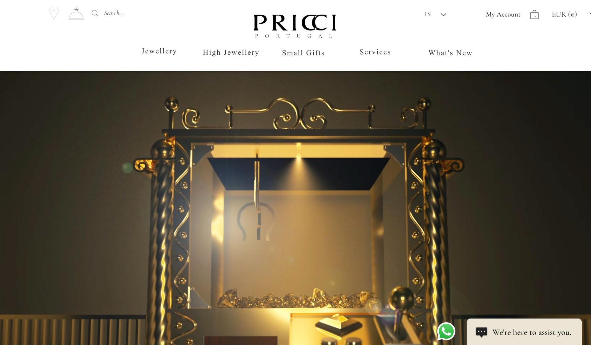 Pricci Jewellery-luxury websites