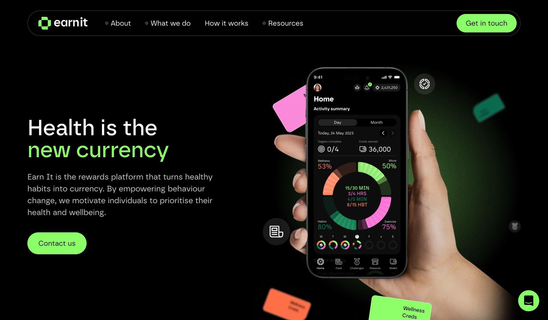 You Earn It-neon websites