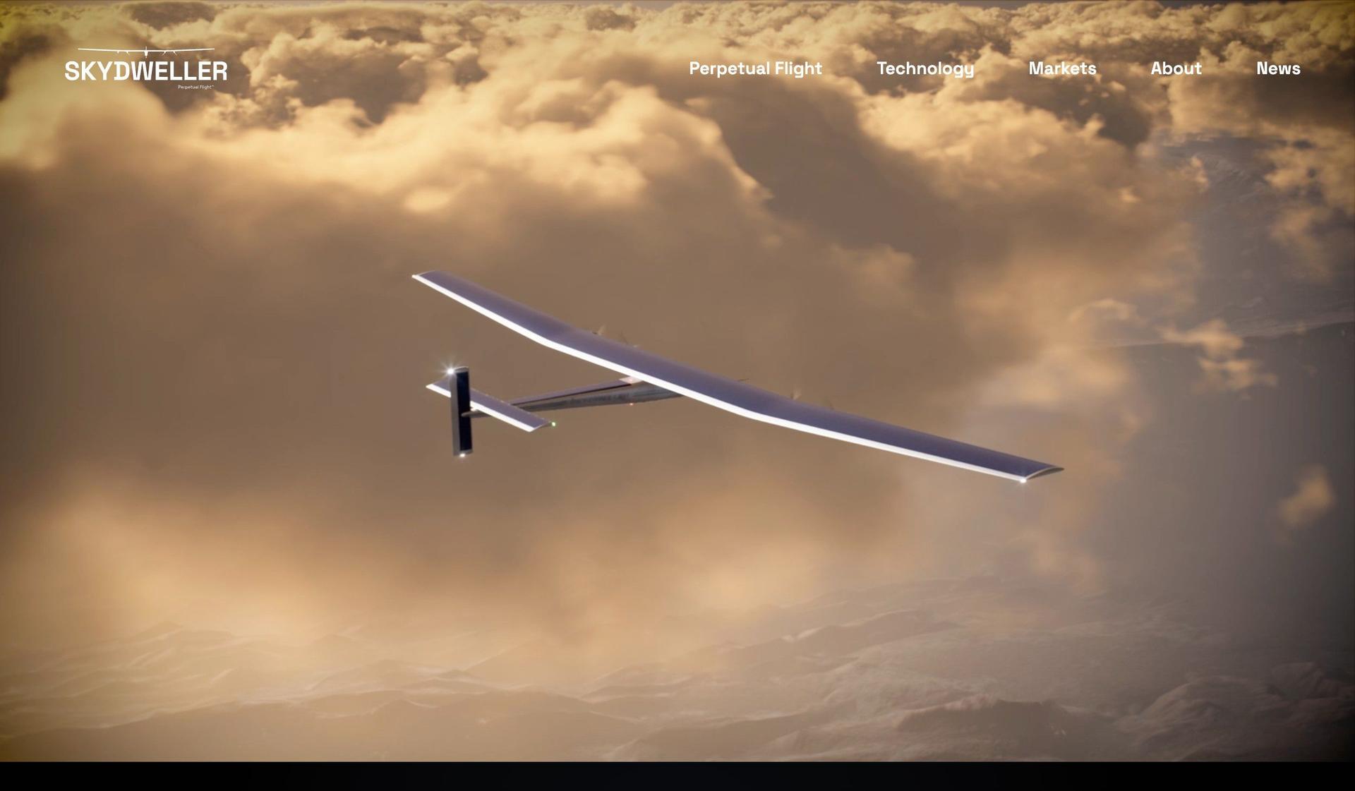 Skydweller Aero-modern website design