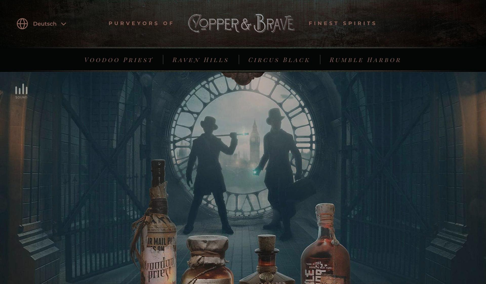 Copper and Brave-modern website design