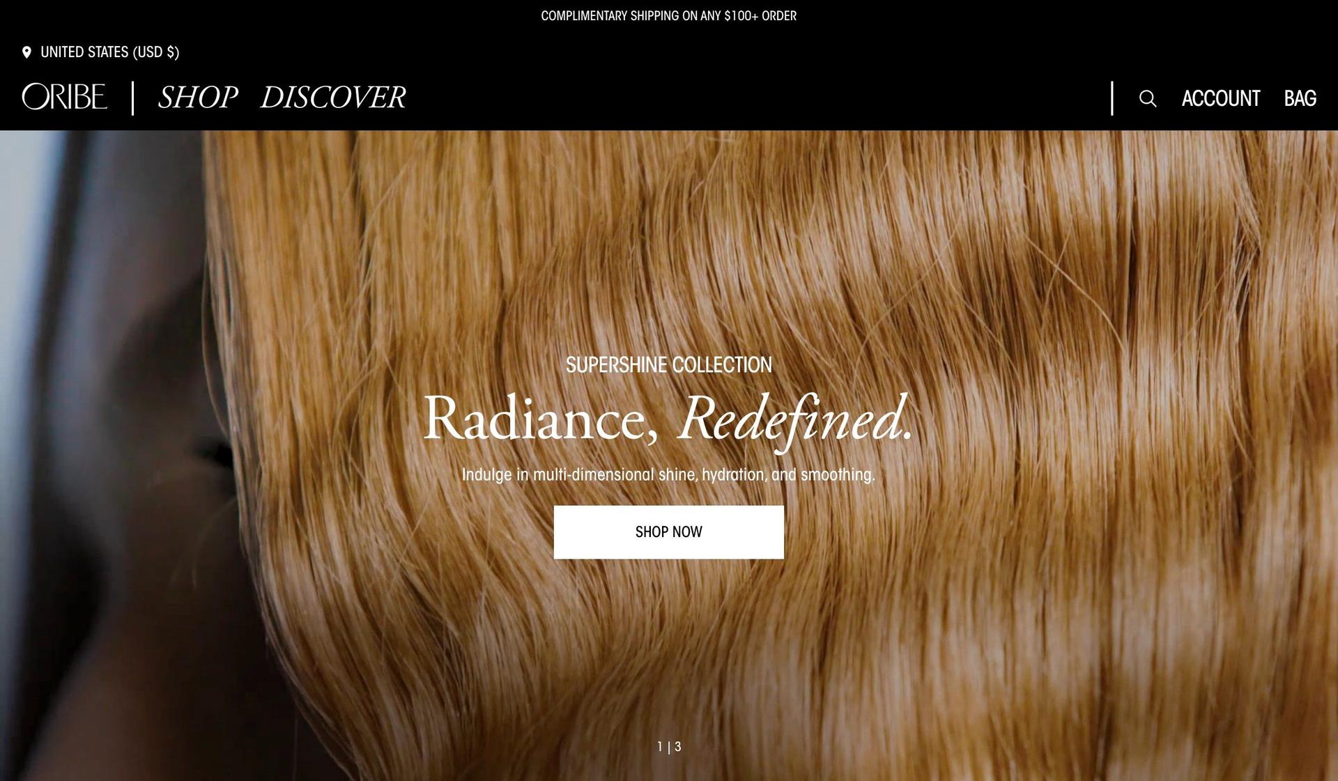 Oribe-modern website design