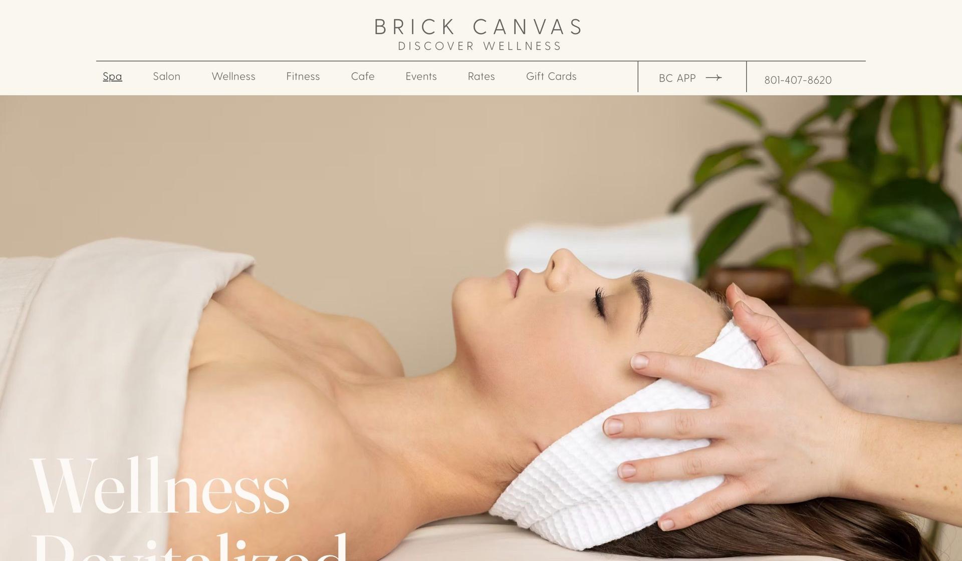 Brick Canvas-microsite examples